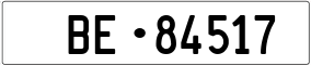 Trailer License Plate